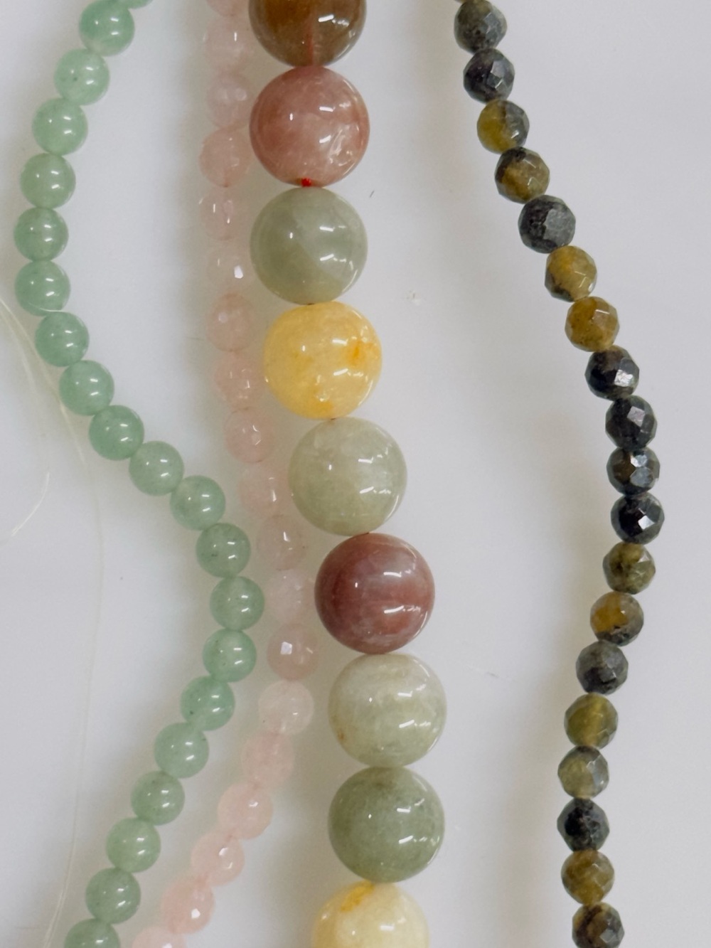 Multicolor Natural Stone Beads Rose Quartz and Others